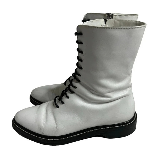 The Row Fara Combat Boot White Size 7.5 - Picture 6 of 10